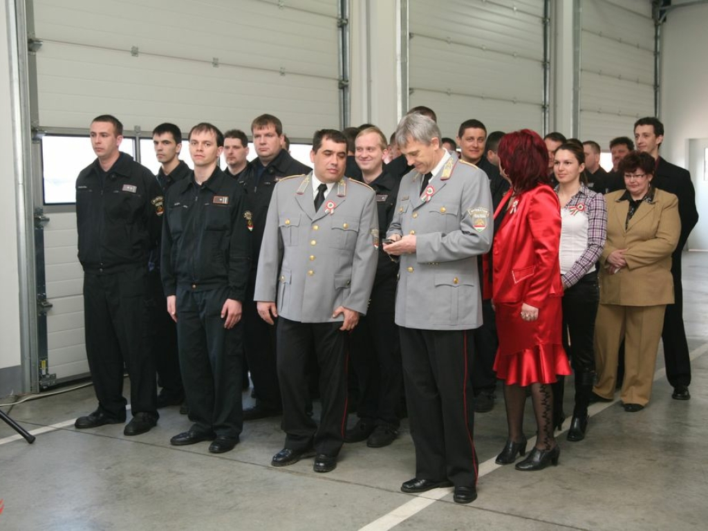 Év Tűzoltója 2008. pályázat első helyezettjének díjátadó ünnepsége Nyírbátorban