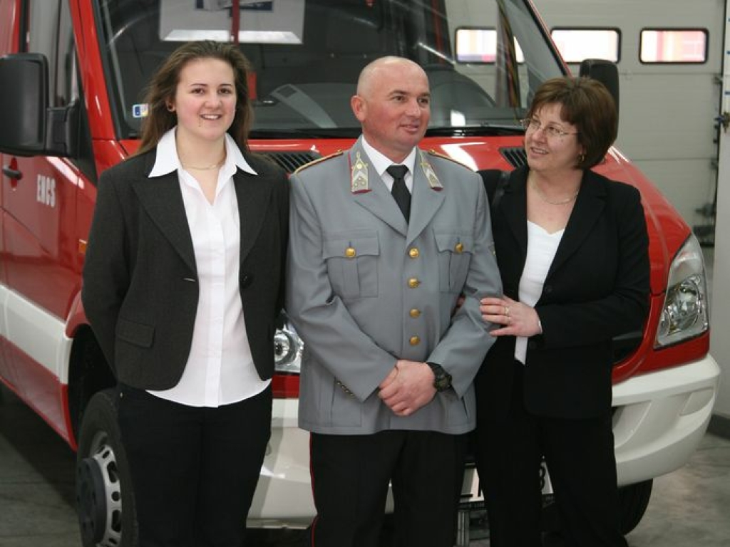 Év Tűzoltója 2008. pályázat második helyezettjének díjátadó ünnepsége Encsen